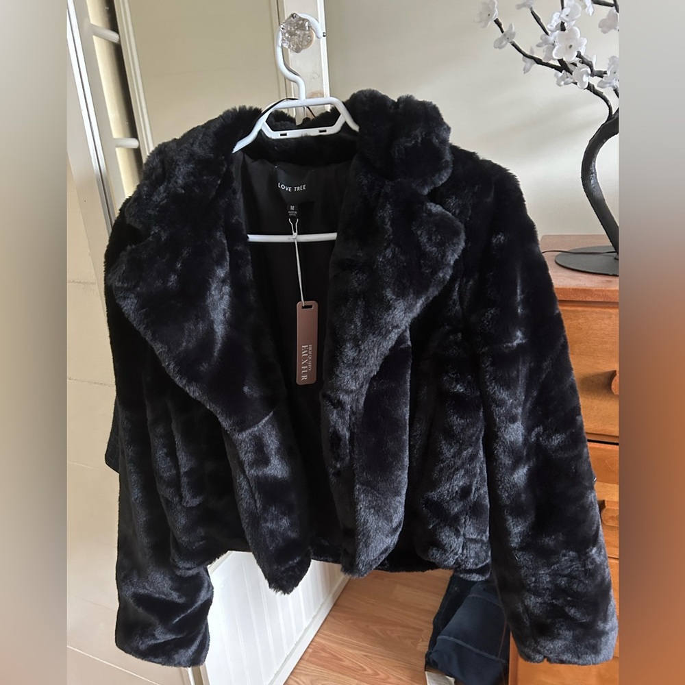 Plush Faux Fur Coat